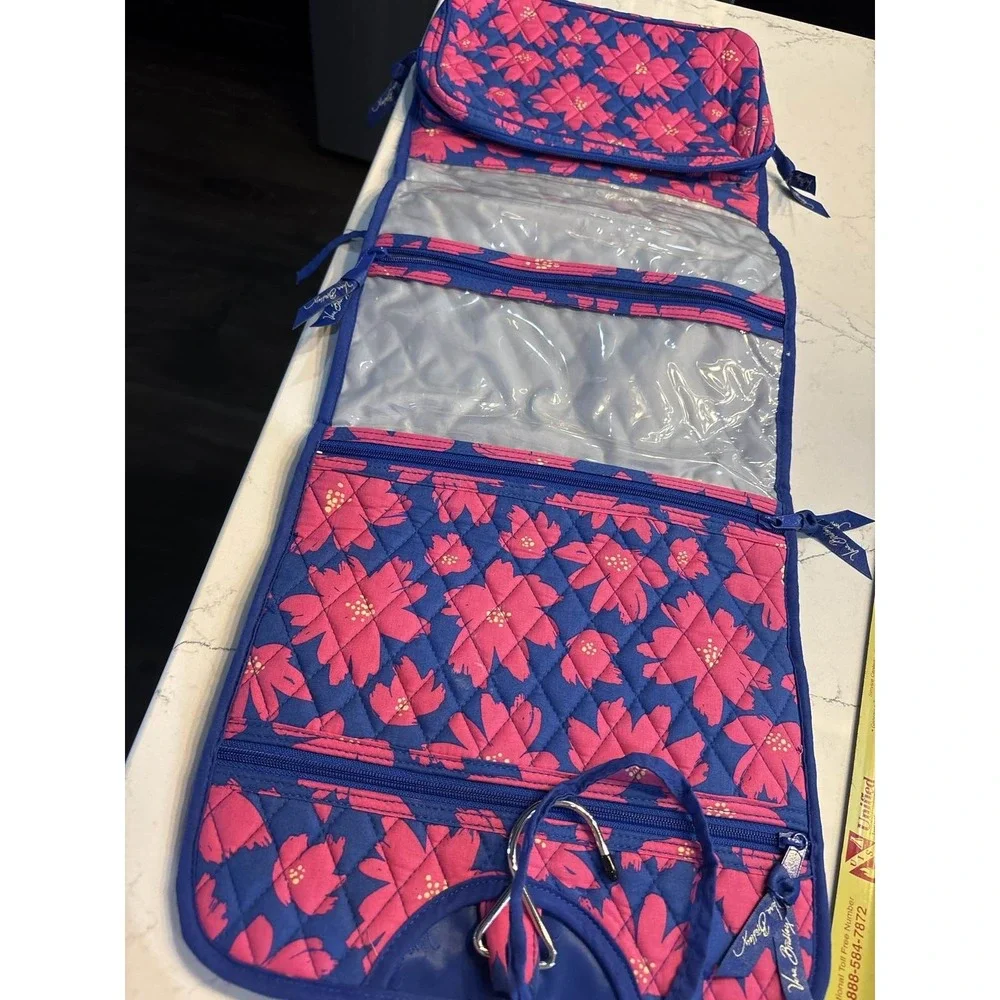 Vera Bradley Art Poppies Hanging Travel Organizer